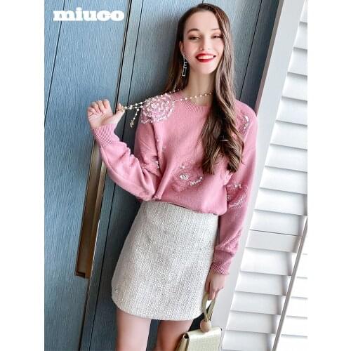 Round neck Sequin terry jacquard drop shoulder sleeve knitted sweater womens wear 2021 Spring new High Quality Top Quality