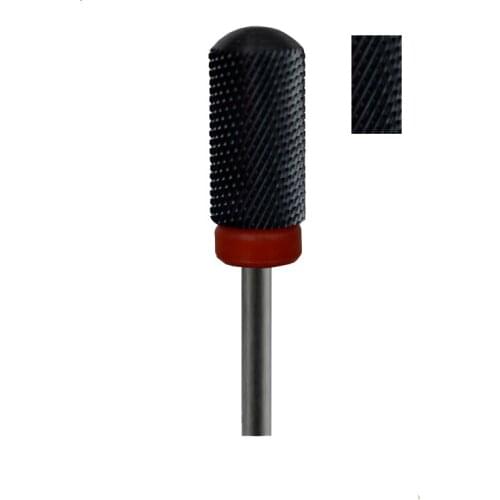 1pcs Black Ceramic Nail Drill Bit - Large Smooth Top Bit -F