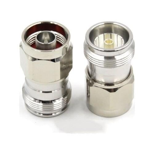 2pcs (Mini Din )4.3-10 Female jack To N Male plug RF Coaxial Adapter Connectors