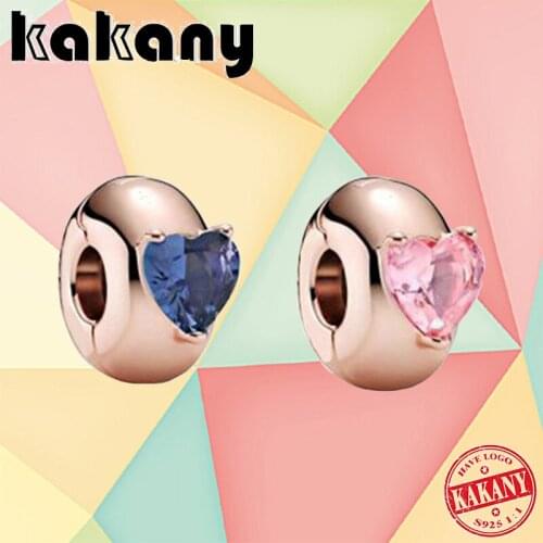 Kakany 2021 New High-quality 925 Sterling Silver Original Valentines Day Series Single Card Holder Decoration Romantic Gift