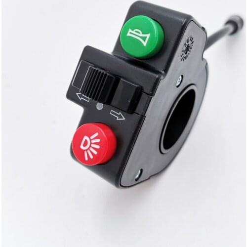 Scooter Handlebar 3 Function Switch for KUGOO M4 / M4 PRO Electric Scooter Waterproof Headlight Horn Turn Signal Switch Parts