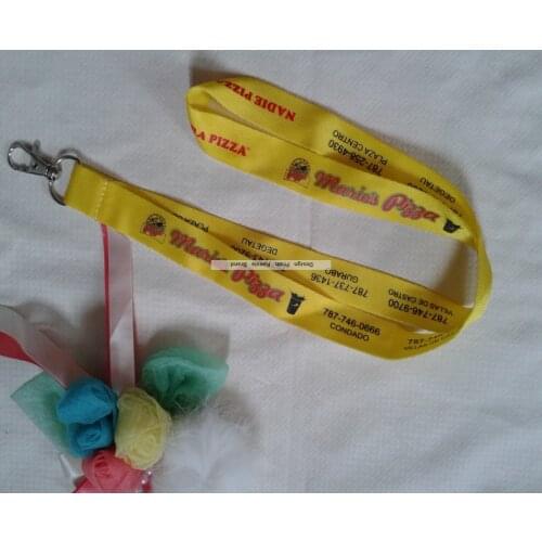 300pcs/lot custom polyester heat transfer printed lanyard 15mm*90CM with swivel hook both side LOGO printed free shipping