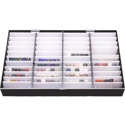44 Grids Fake Nail Tips Color Display Holder Storage Box for Nails Art Decoration Container