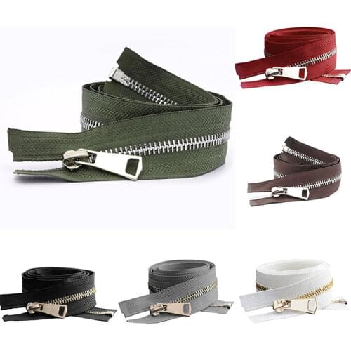 5# Colorful High Quality Open-end Auto Lock Gold Metal Zipper DIY Handcraft For Clothing Pocket Garment Shoes 85cm