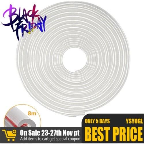 8M/Lot Transparent Car Door Edge Guards Scratch Protector Auto Care Trim Moulding Strips Sealing Universal Car Door Protector