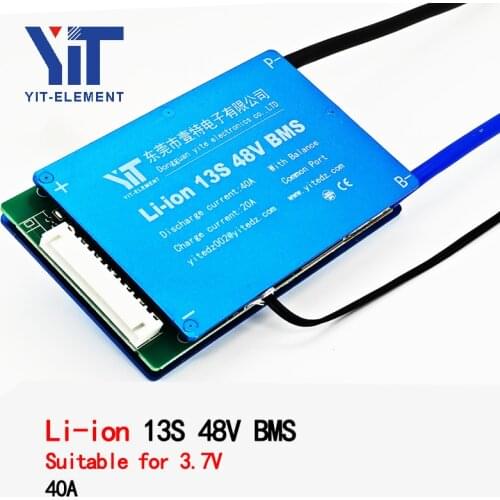 Battery accessory 13sBMS 48V 3.7V SCOOTER Electric bicycle lithium battery protection board temperature equalization PCB 15A 20A