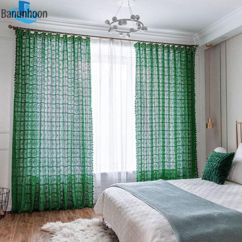 Banunhoon Cotton Curtains For Windows