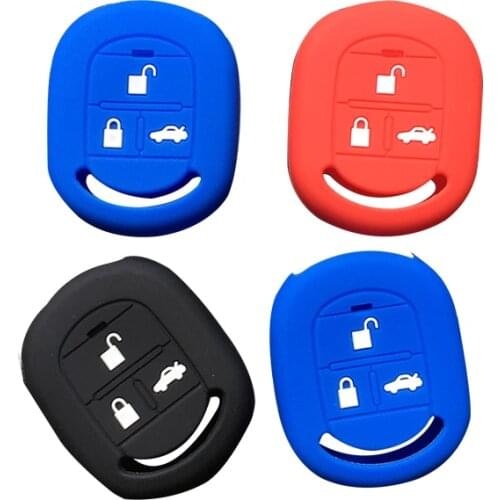 For Chevrolet Lacetti/Optra/Nubira Lahetti Case For Keychain Alarm Car Straight Silica Gel Car Key Cover Cap Case For Keys Fob