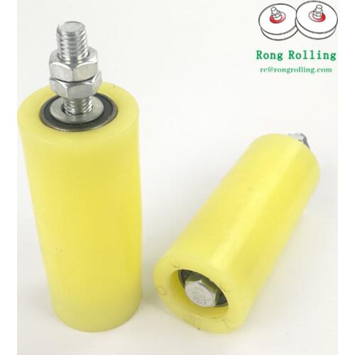 Diameter 50mmand length 120mm with M12 bolt,sliding gate nylon rollers/wheels/pulley,Sliding door nylon pulley. 2pcs/lot