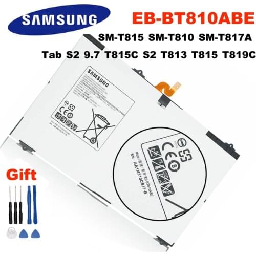 EB-BT810ABE 5870mAh Original Replacement Samsung Battery For Galaxy Tab S2 9.7 T815C S2 T813 T815 T819C SM-T815 SM-T810 SM-T817A