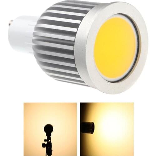GU10 5W COB LED Spotlight Bulb Lamp Energy Saving High Brightness Warm White 85-265V Drop shipping