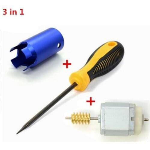 3 in 1 ESL/ELV Motor Steering Lock motor Plus Open Dowel Pin Dedicated Tool Plus for Mercedes BENZ EZS Removal Tool CW