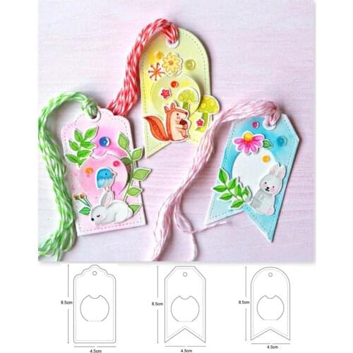 Metal cutting dies label tags frame 2020 new cut die mold Scrapbook paper craft knife mould blade punch stencils dies
