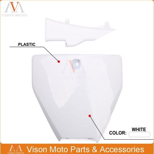 Motorcycle Plastic Front Number Plate For Husqvarna FC250 FC350 FC450 2016-2018 FX350 FX450 TC125 TC250 TX300 FS450 2017-2018