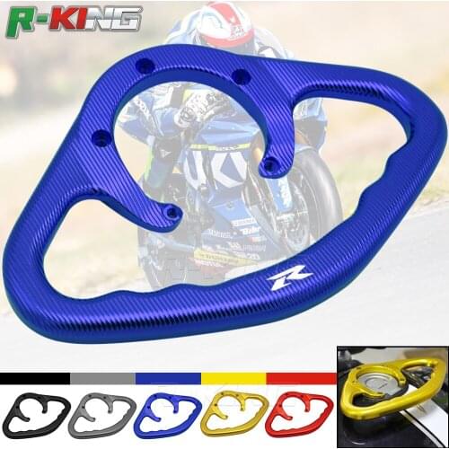 Motorcycle Passenger Handgrips Hand Grip Tank Grab Bar Handles Armrest Black For GSXR 1300/Hayabusa 2008-2013