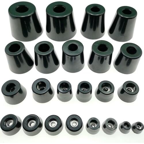 8Pcs Black Rubber Feet Chair Floor Protector Non-slip Furniture Feet Table Leg Cover Cabinet Bottom Pads Funiture Legs