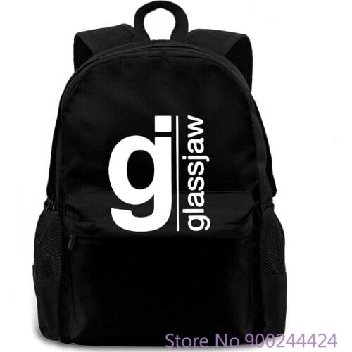 New Glassjaw American Rock Band Logo Black To Slim Fit women men backpack laptop travel school adult student