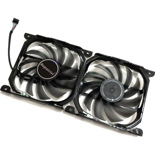 2pcs/set InnoVISION GTX1080TI/1080 X2 GPU VGA Card Cooler Fan For INNO3D GEFORCE GTX 1080 GTX1080 TI X2 Graphics As Replacement