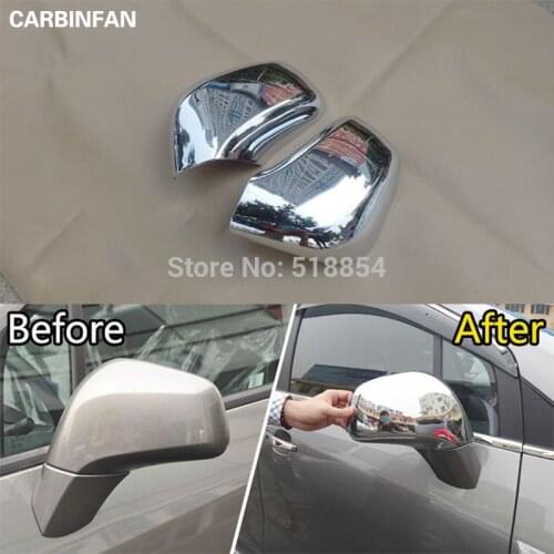 FIT FOR FOR BUICK ENCORE OPEL MOKKA 2013 2014 2PCS/SET SIDE MIRROR CHROME COVER CAP REAR VIEW TRIM ACCESSORIES