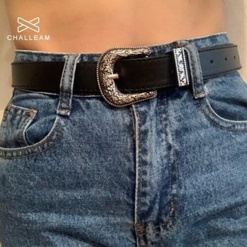 Women Black Leather Waist Western Belt Metal Buckle Waistband New Hot Cowgirl Belts For Woman Luxury Designer Brand Strap 371