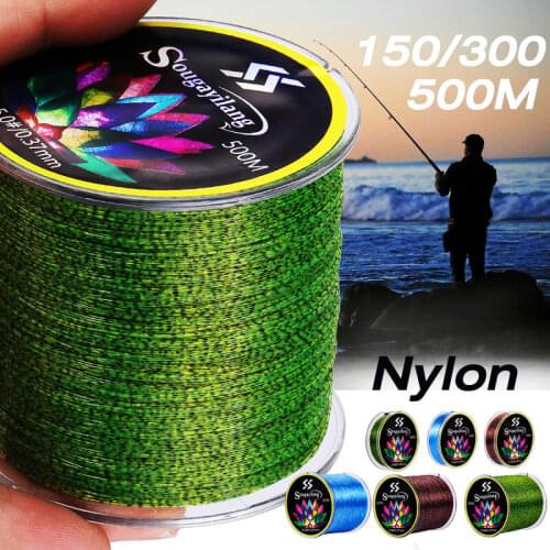 Sougayilang Fishing Line 150M/300M/500M 3-32LB Japan Monofilament Fishing Line 100% Super Strong Nylon Fishing Line for Fishing