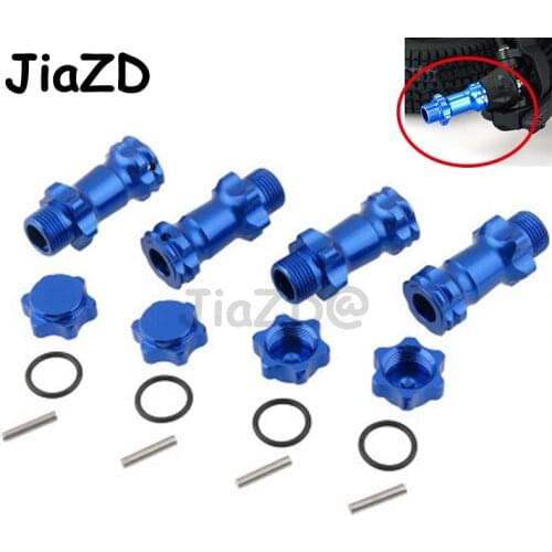 1 Set Wheel Hex Hub M17 17mm M37 37mm Extension Adapter 12mm Anti-Dust Capx4 Longer Combiner Coupler For 1/8 RC Model Car Parts
