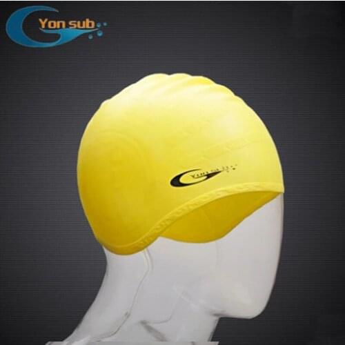 Silicone Swim Man & Woman Hat Comfort Swimming Cap Long Hair Hat Cover Ear Use For Swimming Pool
