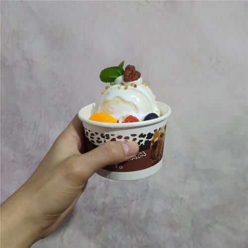 Dining room hotel restaurant eating victualing house bakery store shop decor fake cake simulation sundae cup ice cream model