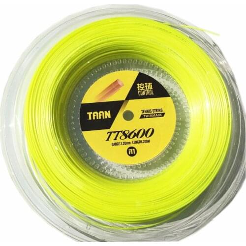 1 Reel TAAN TT8600 Control Tennis strings polyester 6-angle hard-line strings 1.20mm tennis racket string 200M big banger