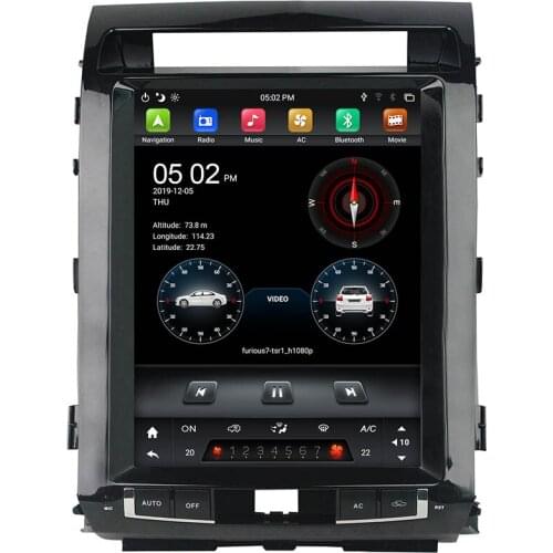 Tesla style IPS PX6 6-Core 12.1" Android 9.0 Car Radio DVD GPS for Toyota Land Cruiser 2008-2015 Bluetooth 5.0 WIFI Easy Connect