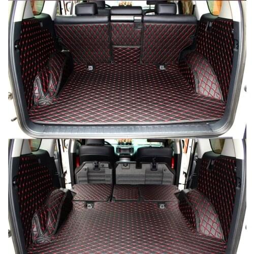 Good quality! Special car trunk mats for Toyota Land Cruiser Prado 150 5 seats 2017-2010 waterproof cargo liner mat boot carpets