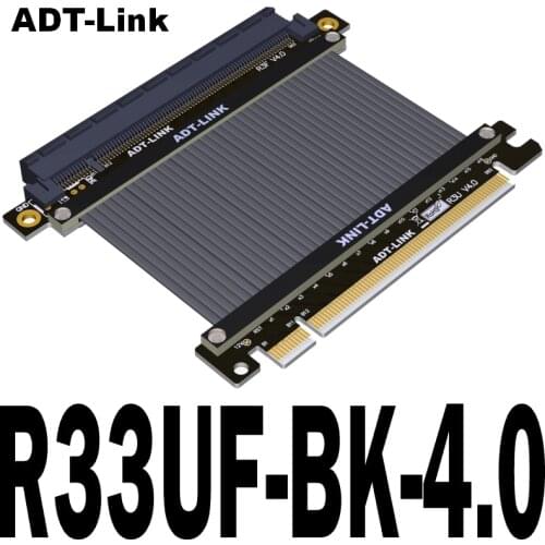 PCIe 4.0 Performance Riser Via Rare Shielded Extreme High-speed Wires 64GB/s (bi-directional) True PCIE 4.0 Right Angle