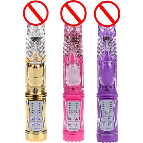 Female Sex Toys Adult Sex Products For Women, Head Rotation Rabbit G Spot Vibration And Rotation Body Massage Vibrator