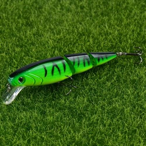 LINGYUE Hard Baits Artificial Make Lifeliek Minnow 11cm/15g Fishing Lures 5 Colors 3 Segment Simulation Swimbait