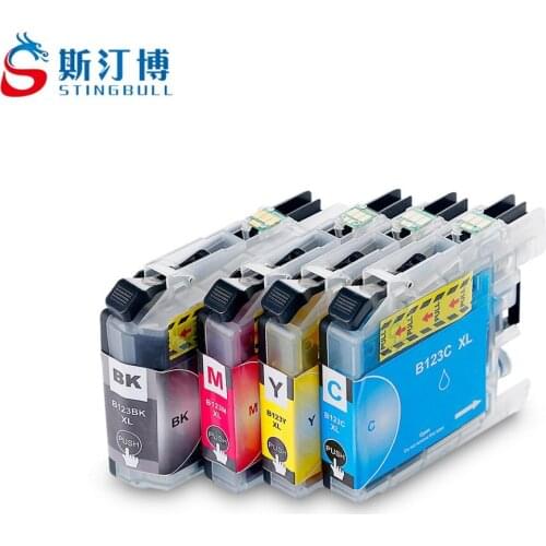 10 PCS LC123 Ink Cartridges For Brother DCP-J132W J152W J172W J552DW J752DW J4110DW MFC-J245 J470DW J650DW J870DW J6520DW