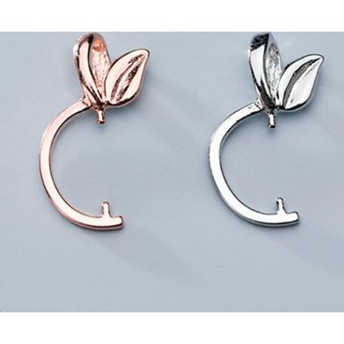 100% 925 Sterling Silver Apple Frame Beads Hook Clasps Fit 8mm Necklace Pendant Clip Connector DIY Fine Jewery Making Supplier