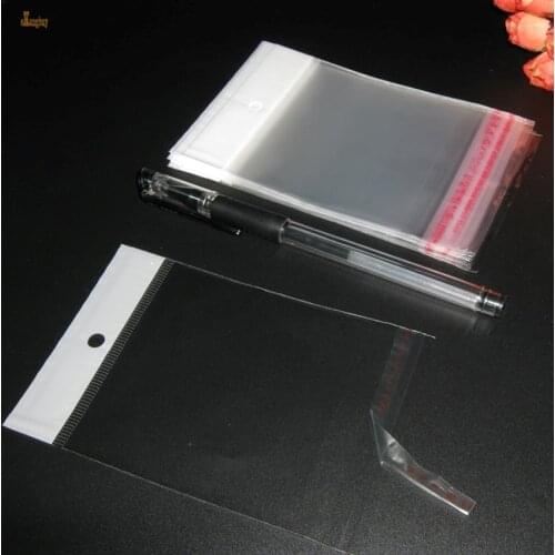 2018 Moana Width*length (hole+body) Opp Clear Plastic Packaging Bags Pouch With White Hang Hole Transparent Gift Self Adhasive