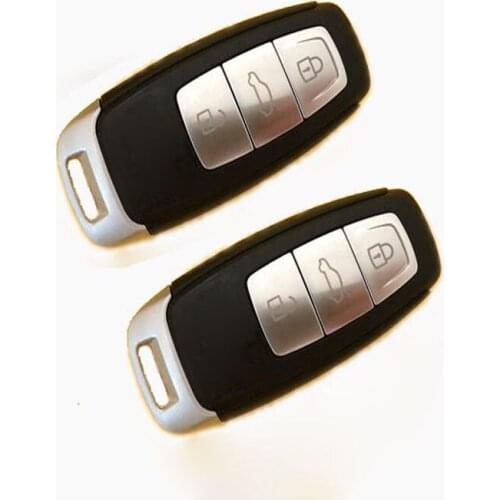 3 Button Smart remote key shell Case For Audi A6L A8L A7 Keyless Entry Fob Key Cover 2019 Year