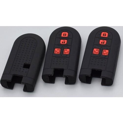 4 Button car key For Toyota rush Alphard for Daihatsu new tanto tanto custom move Silicone key fob case cover protect set skin
