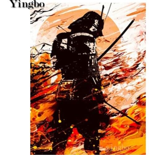 Diy Diamond Painting Samurai Bushido Japan DIY Diamond Embroidery Mosaic Kit 5D Full square Round drill Home Decorations Gift