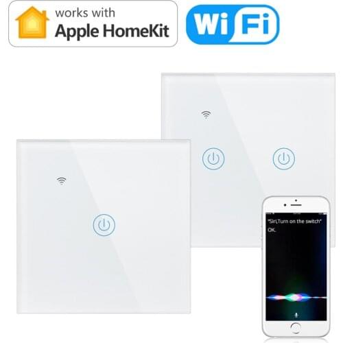 Apple Homekit Switch Wifi interruptor smart Home Control Lamp Switches AC 220V 230V EU Standard smartthings
