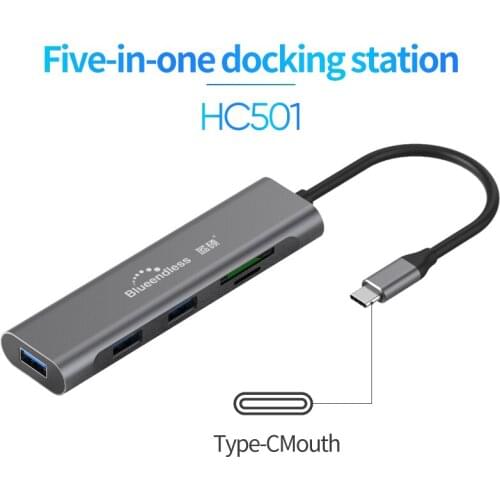 Blueendless usb c hub USB3.1 Type C and USB A to 5 port USB3.0 High Speed usb support 5Gbps For MacBook pro type c Hub