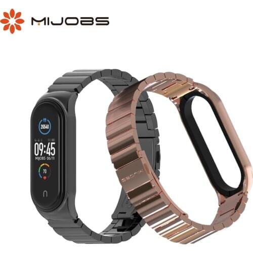 For Mi Smart Band 5 4 Bracelet for Mi Band 5 Strap Metal Pulseira Opaska Miband 3 Correa Pasek for Xiaomi Bend 4 Mi3 NFC Global