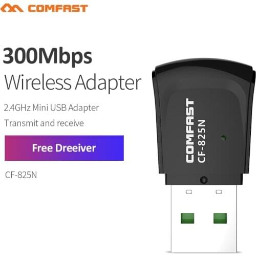 COMFAST CF-825N 300Mbps Adaptador Wi-fi receptor Usb WiFi Adapter Wifi Wireless dongle Free Drive Network Card