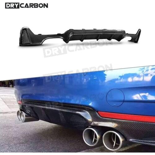 Carbon Fiber Rear Lip Diffuser Spoiler For BMW 4 Series F32 F33 F36 M Sport 2014 - 2018 FRP MP Style Bumper Lip Guard