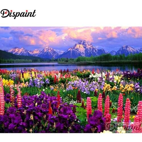 Dispaint Full Square/Round Drill 5D DIY Diamond Painting "Flower sea" Embroidery Cross Stitch 3D Home Decor A11429