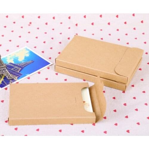 Letter Packaging Gift Greeting Card Postcard Photo Boxes 30pcs Kraft Paper Box Envelopes for Invitation Card
