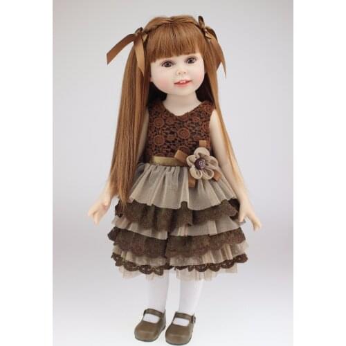 Doll toys 45cm Handmade Full Vinyl bebe Reborn American Dolls fashion Silicone baby Doll Girl Beauty Toy children gift