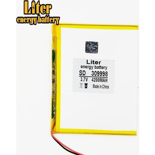309998 4200MAH 3.7V 30100100 Li-ion battery for tablet pc 7 inch 8 inch 9inch Tablet Battery inner