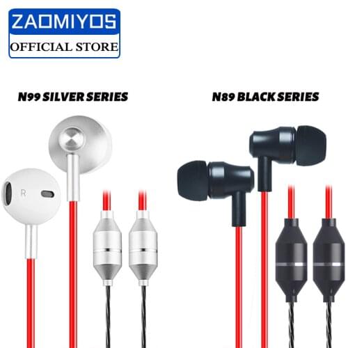 TOP Fashion Red serise Anti-radiation In-Ear Earphones Air Tube Acoustic Earbuds Stereo Music 3.5mm MIC Headset Noise Reduction